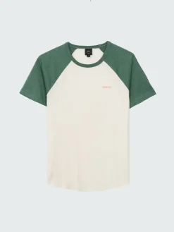 Best Sale Finisterre Women's Bailey T-Shirt Ecru/PineShadow