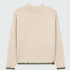 Flash Sale Finisterre Women's Blanket Stitch Taran Sweater Oatmeal
