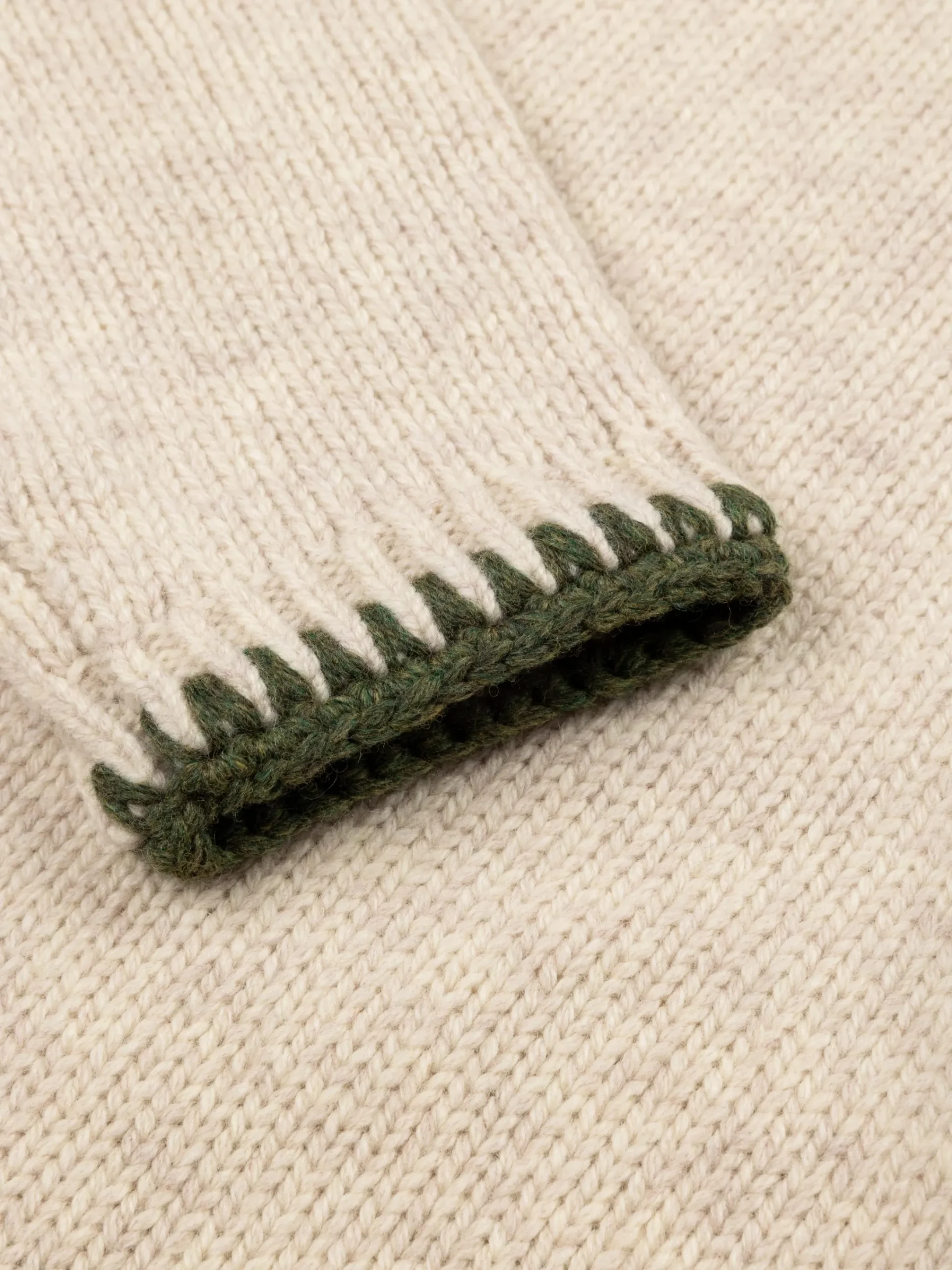 Flash Sale Finisterre Women's Blanket Stitch Taran Sweater Oatmeal