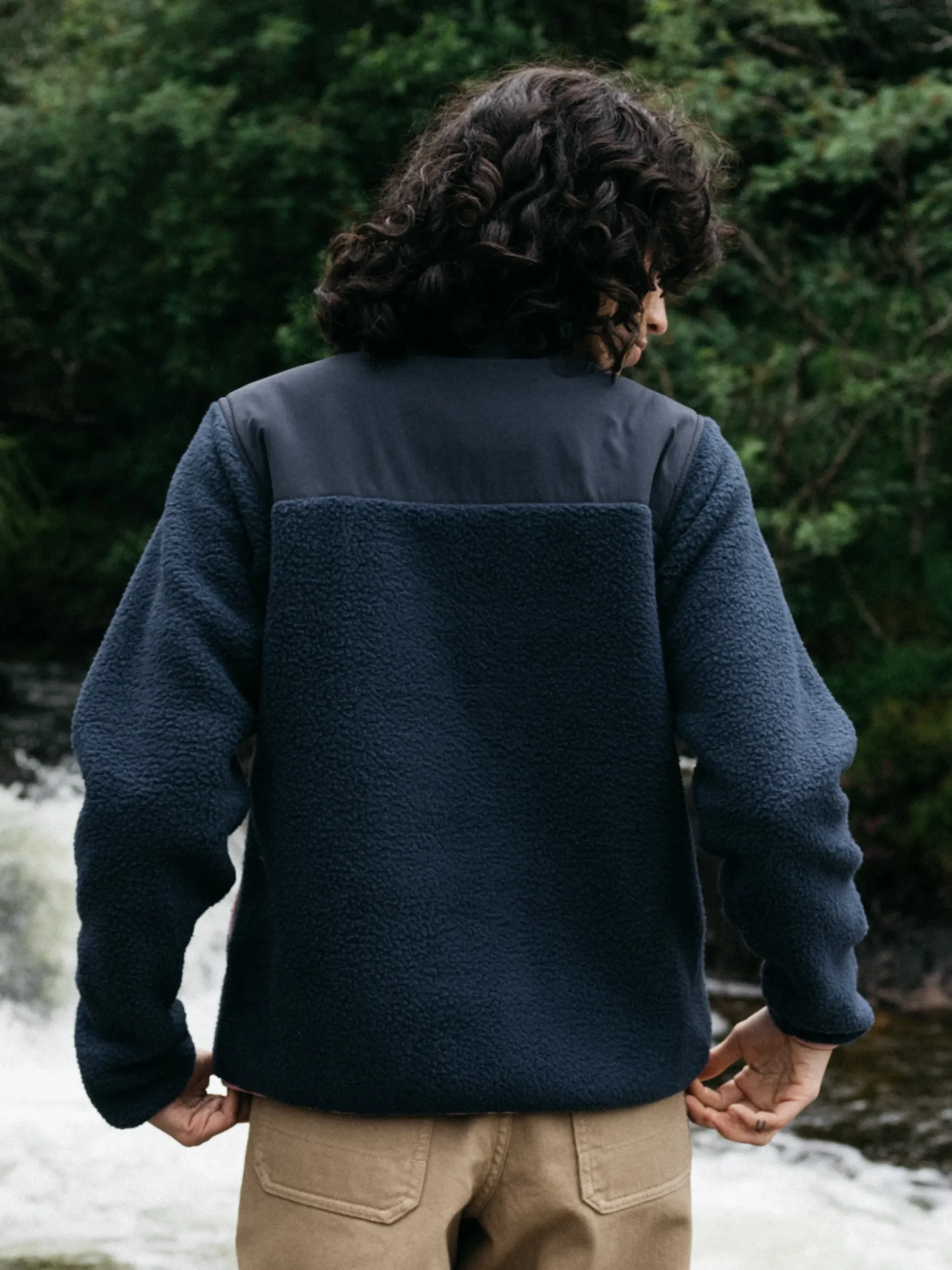 Outlet Finisterre Women's Bolster 1/4 Zip Fleece Navy/OceanStorm/HeatherMist
