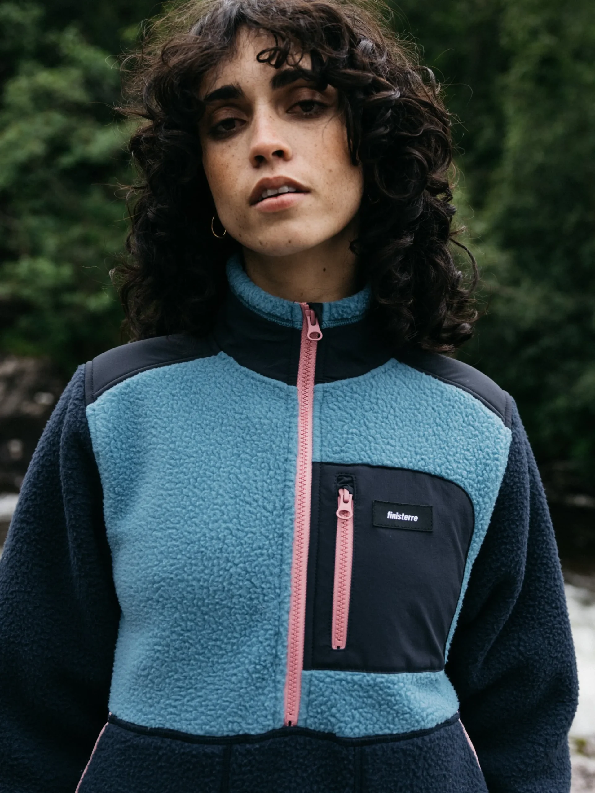 Outlet Finisterre Women's Bolster 1/4 Zip Fleece Navy/OceanStorm/HeatherMist