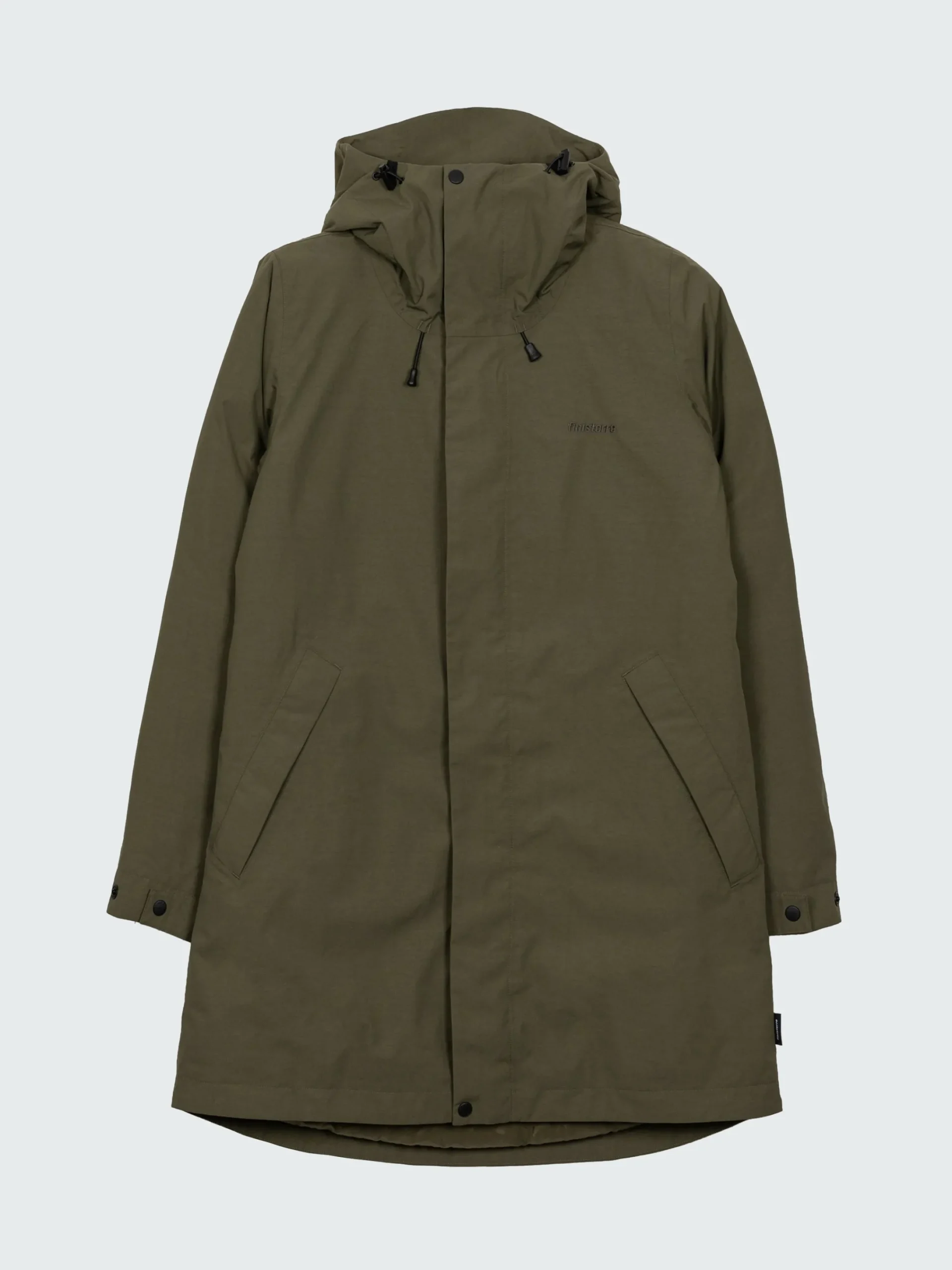 Shop Finisterre Women's Caelus Waterproof Parka Olive