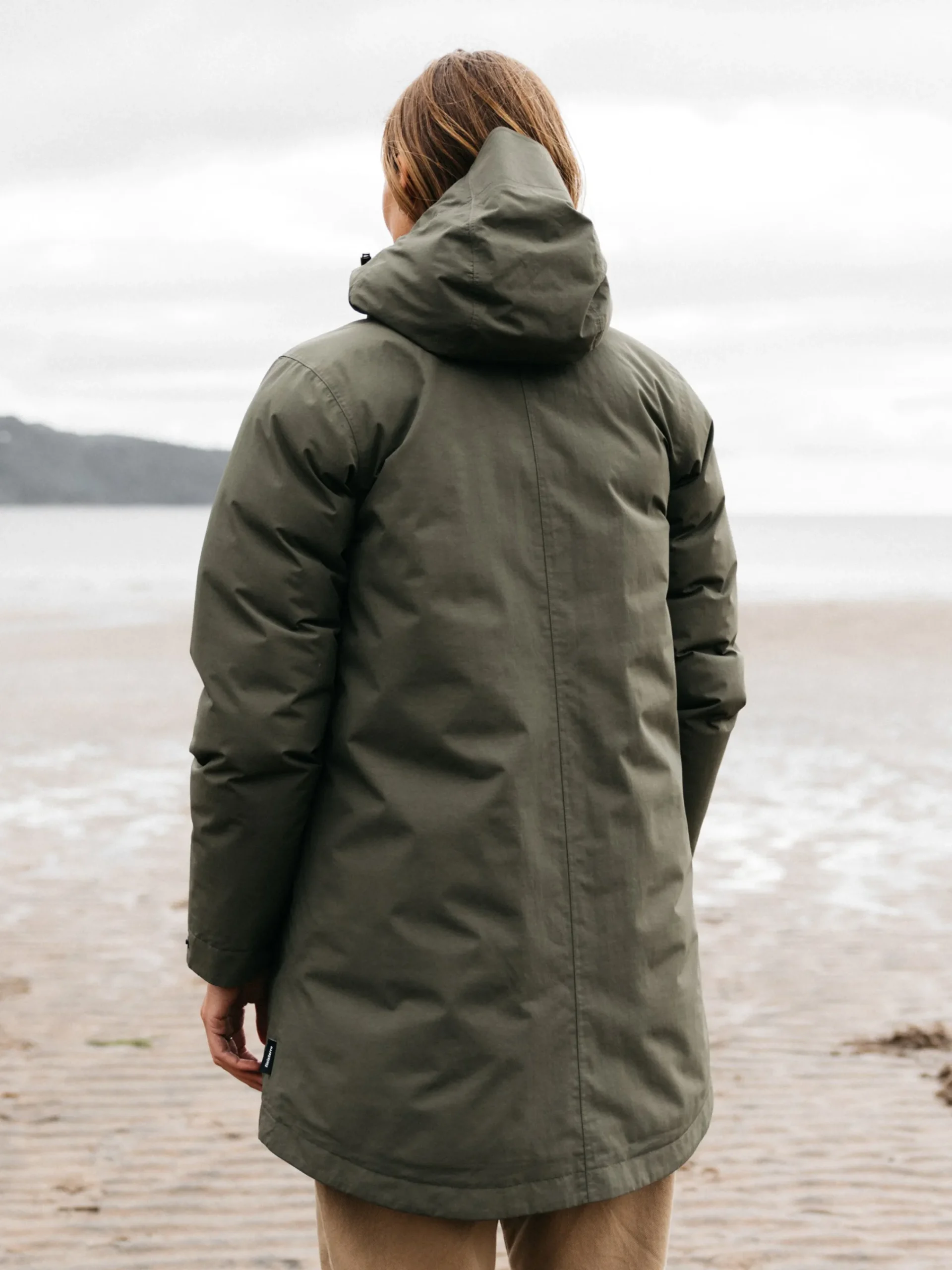 Shop Finisterre Women's Caelus Waterproof Parka Olive