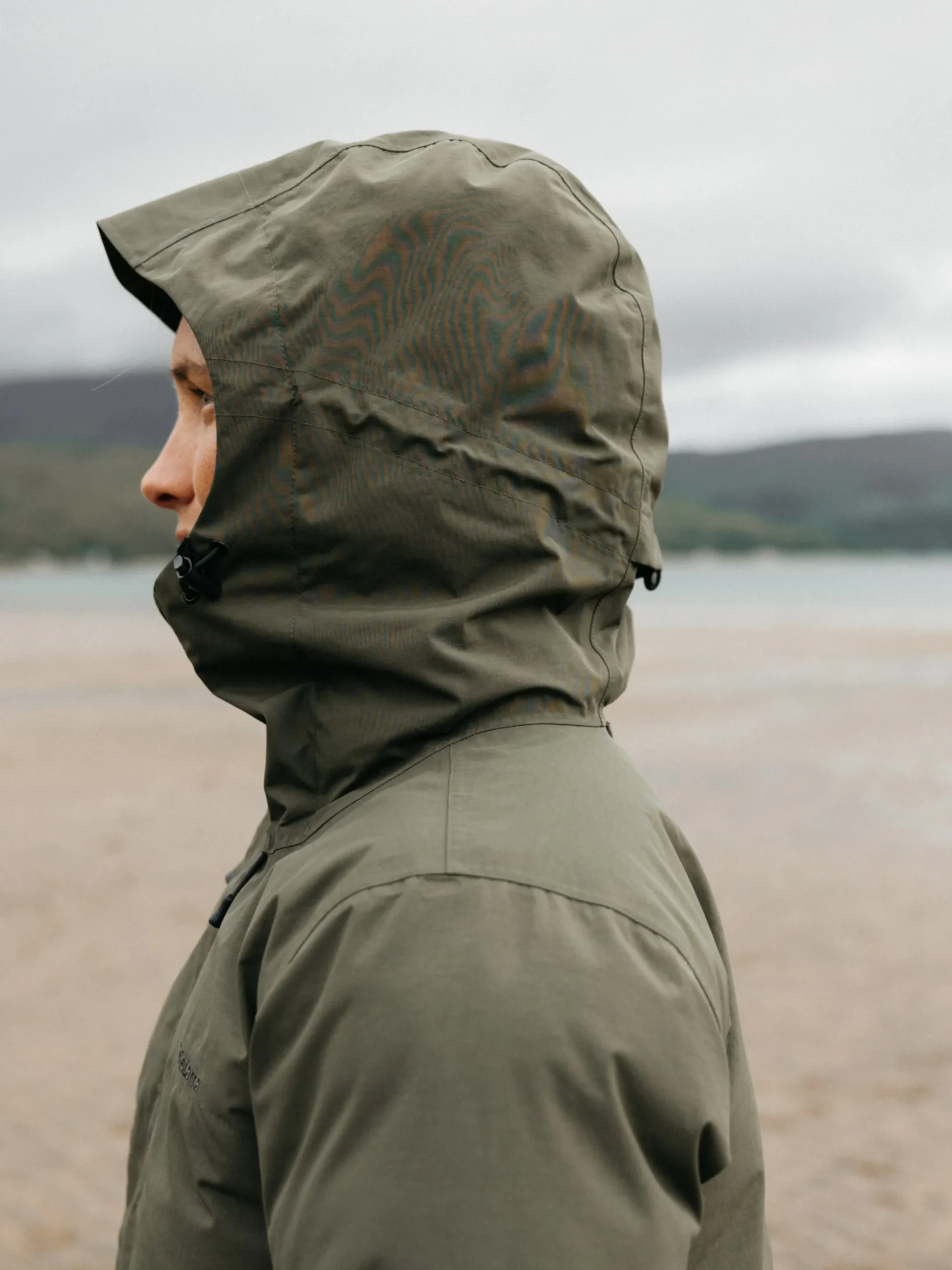 Shop Finisterre Women's Caelus Waterproof Parka Olive