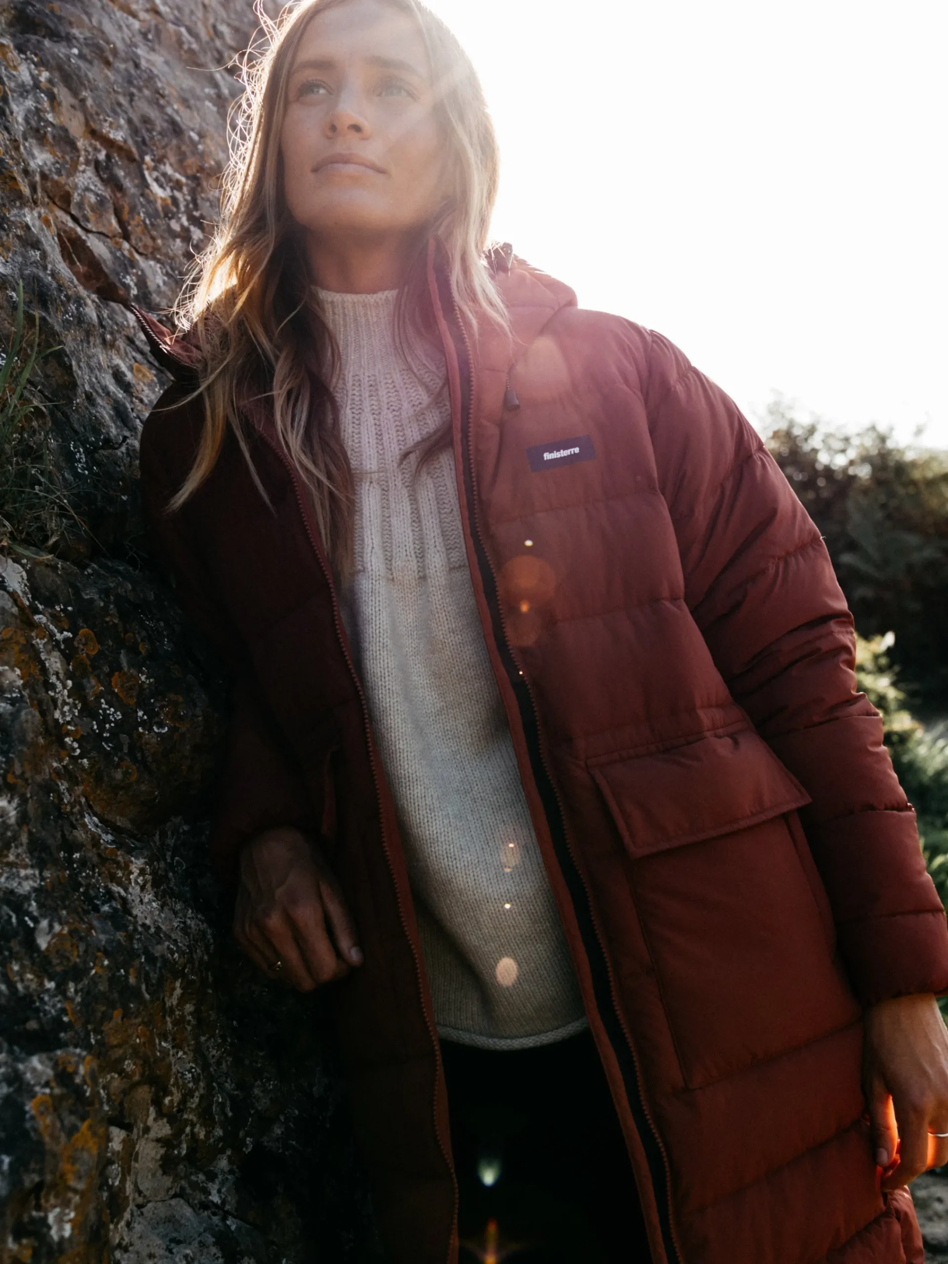 Cheap Finisterre Women's Elara Coat DarkRosewood