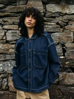 Clearance Finisterre Women's Gwavas Overshirt Denim