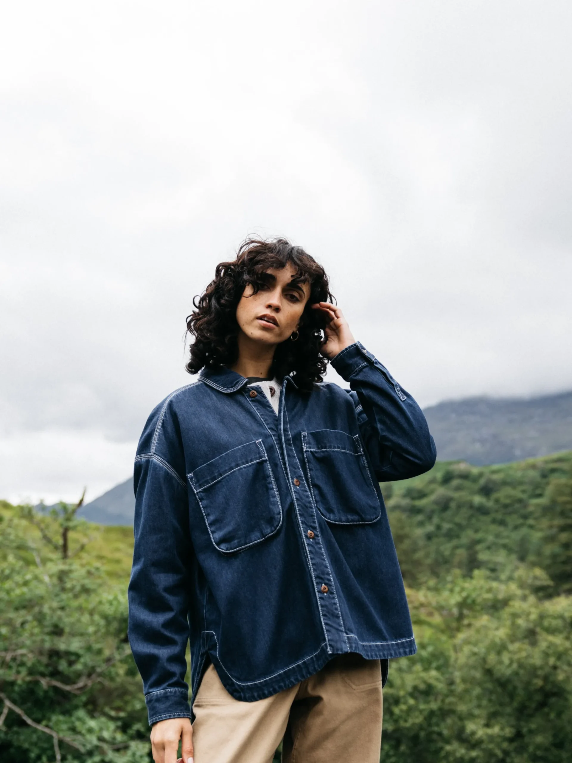 Clearance Finisterre Women's Gwavas Overshirt Denim