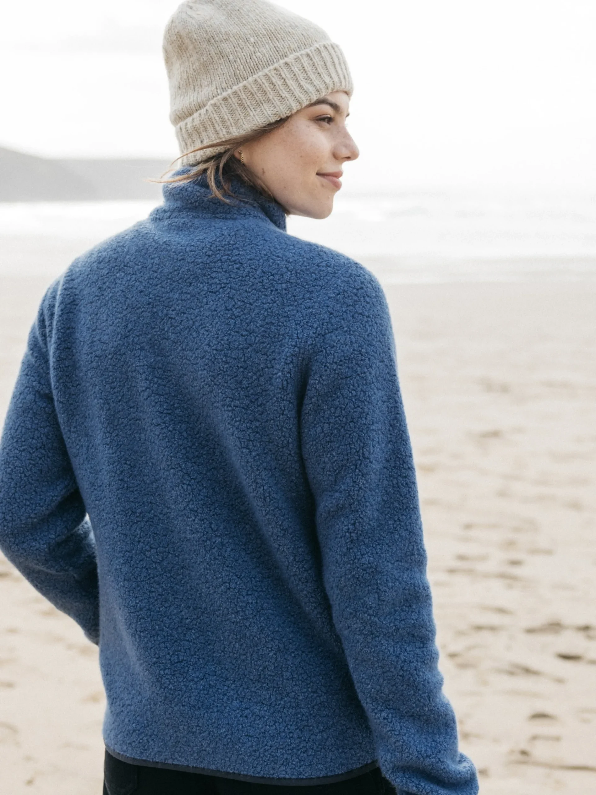 Sale Finisterre Women's Hegen Full Zip Wool Fleece CoastalFjord
