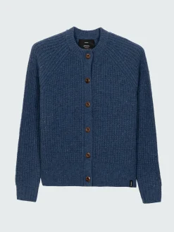 Sale Finisterre Women's Mora Crew Neck Cardigan Denim