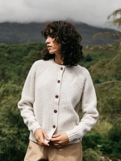 Flash Sale Finisterre Women's Mora Crew Neck Cardigan Ecru