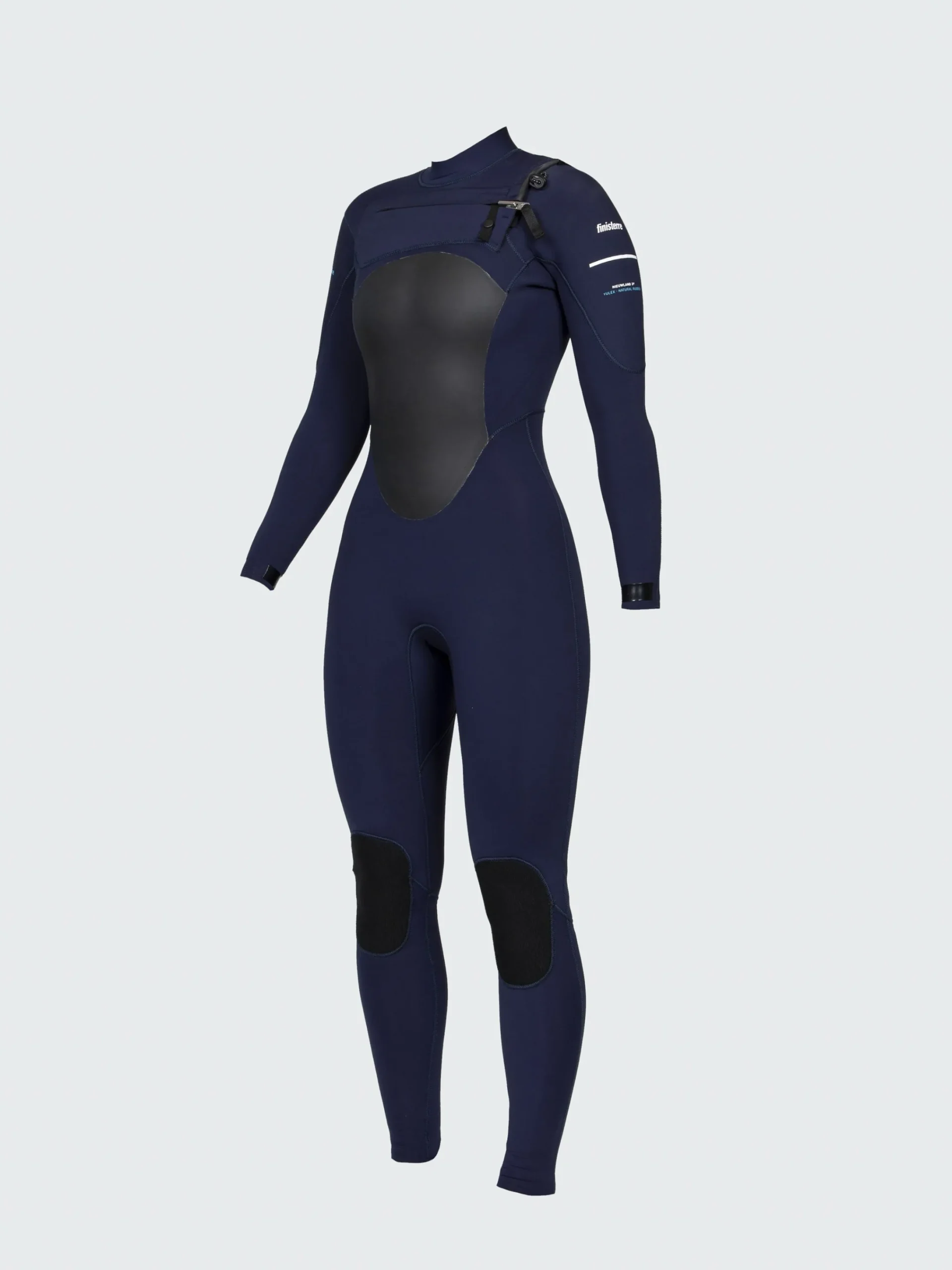 New Finisterre Women's Nieuwland 4.5/3.5mm Yulex® Chest Zip Wetsuit Ink