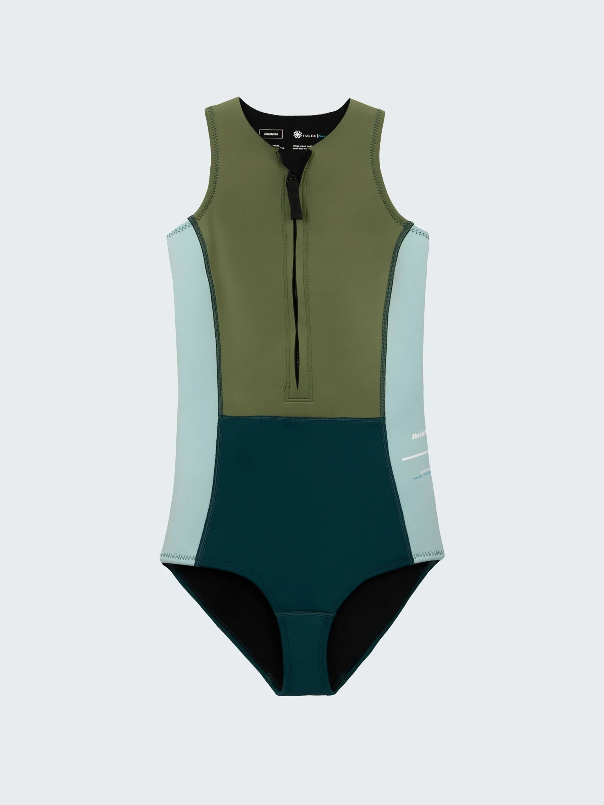 Flash Sale Finisterre Women's Nieuwland 2mm Yulex® Swimsuit Teal/Khaki/Aqua