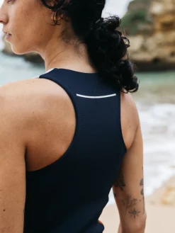 Best Sale Finisterre Women's Nieuwland 2mm Yulex® Swimsuit Navy/Sky/Rust