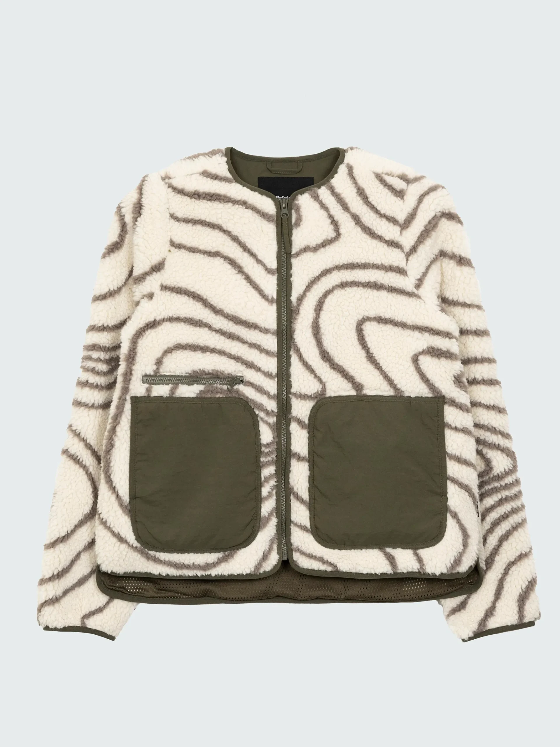 Store Finisterre Women's Orsik Fleece Printed Jacket ContourPrint