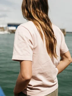 Online Finisterre Women's Recycled Orca T-Shirt PinkSmoke