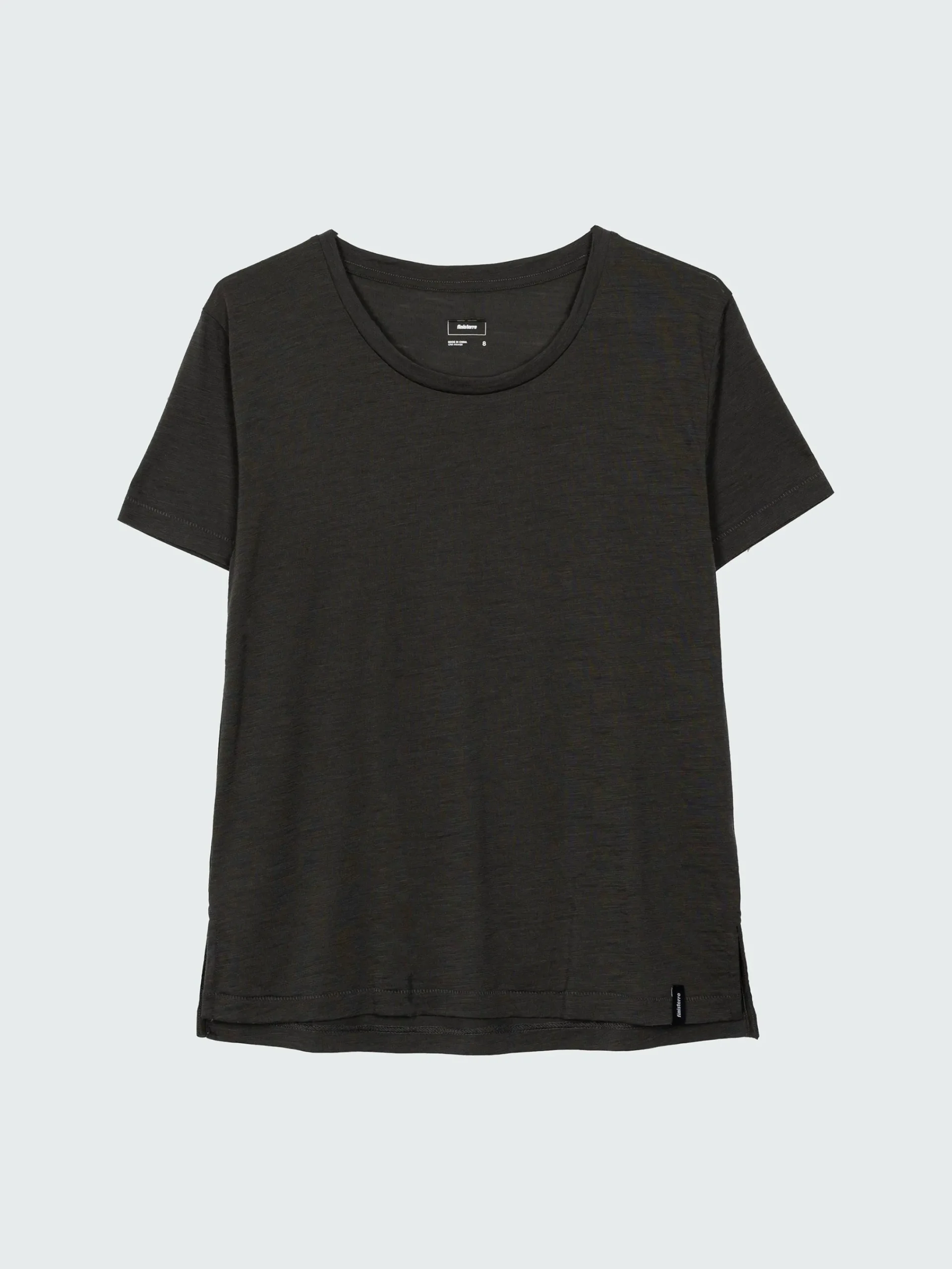 Sale Finisterre Women's Seeker Merino Scoop Neck T-Shirt RavenBlack