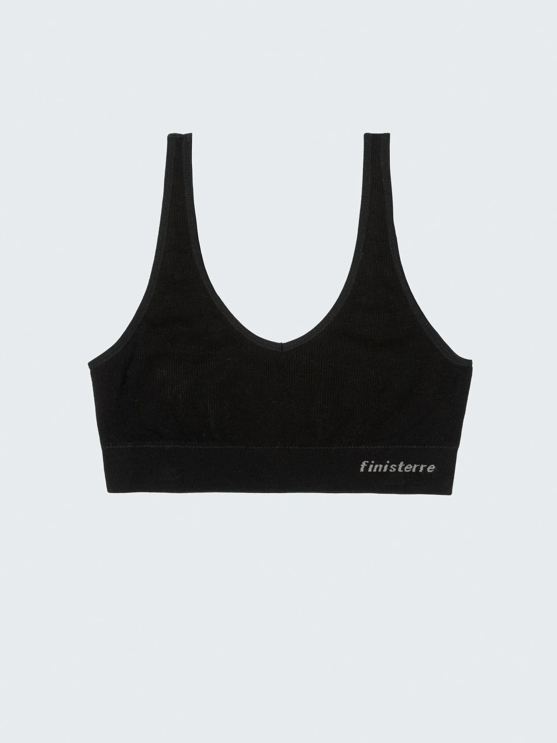 Shop Finisterre Women's Sia Seamless Bralet Black