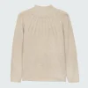 Fashion Finisterre Women's Stornoway Cable Yoke Sweater Oatmeal