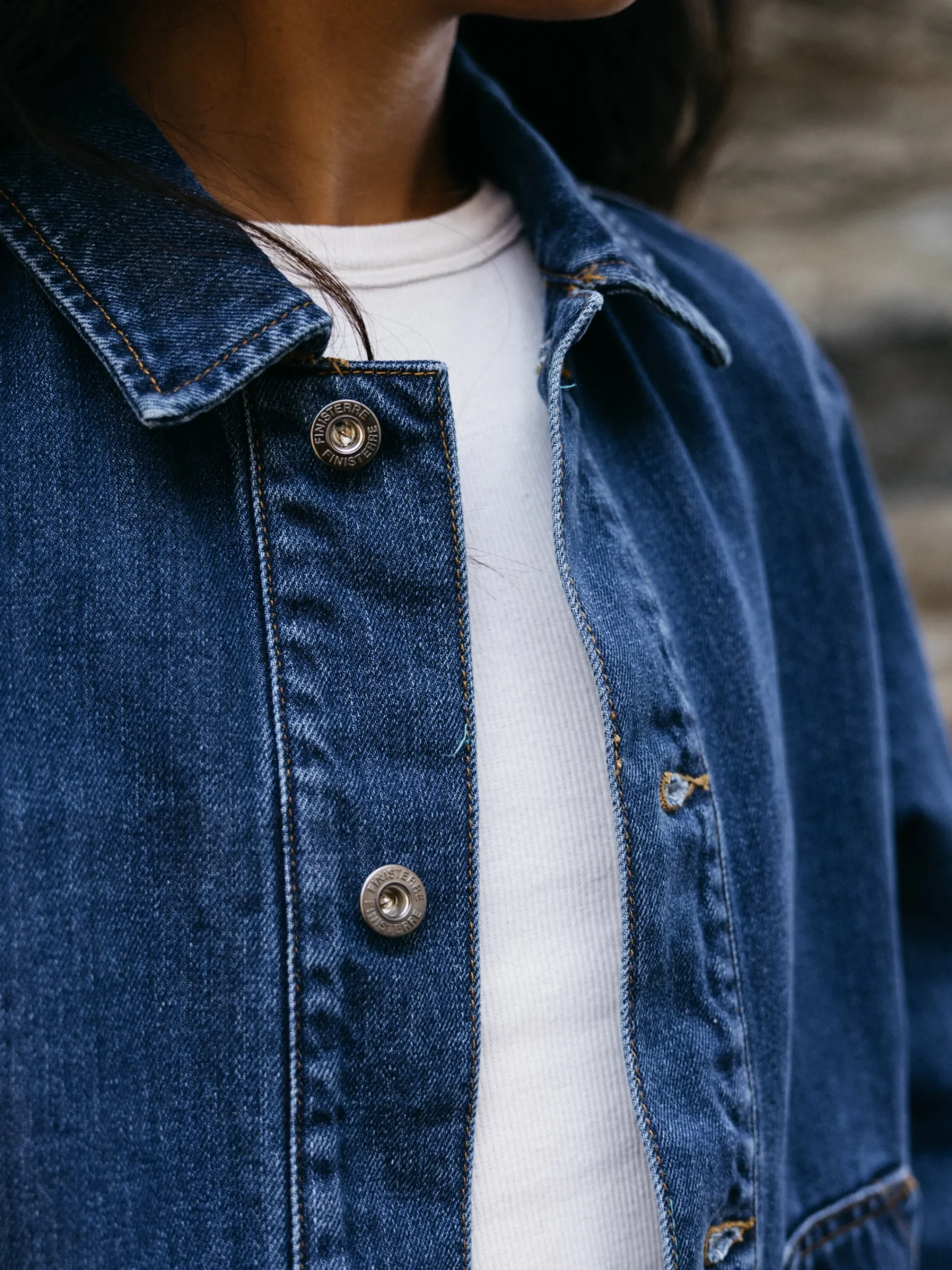 Clearance Finisterre Women's Yarrel Denim Chore Jacket RetroIndigo
